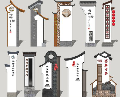 钦州美丽乡村标识标牌有哪些分类？